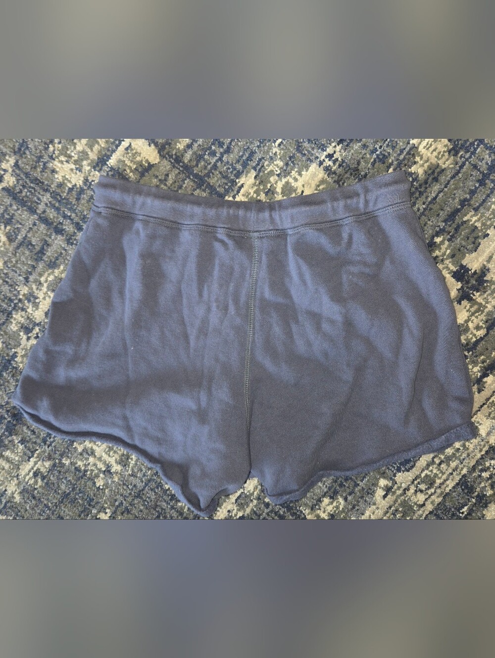 Moda International Vintage Y2k Women's Navy Cotton-Blend Lounge Shorts Small - Picture 4 of 4